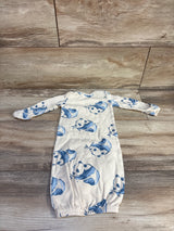 Carter's Panda Sleeper Gown Ivory sz Newborn