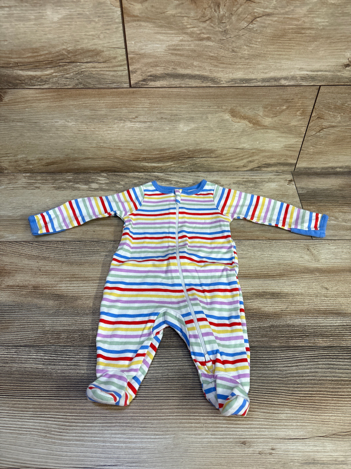 Wonder Nation Striped Sleeper White sz Newborn