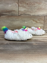 Faux Fur Unicorn Slippers sz 11/12c