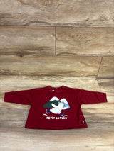 Petit Bateau Long Sleeve Shirt Red sz 12m