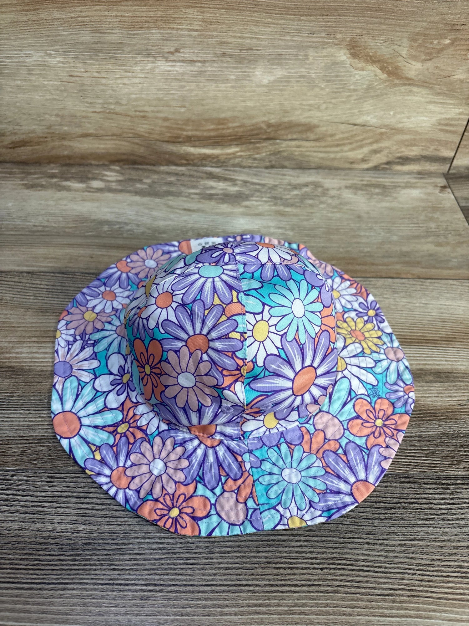 UV Skinz Reversible Bucket Hat Floral/Striped sz 5T