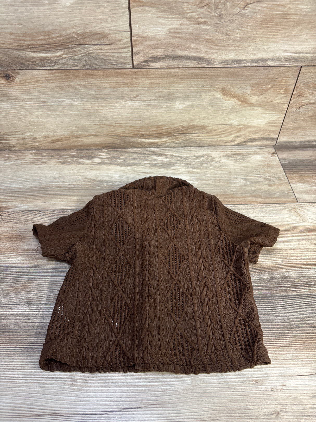 Shein Button Up Shirt Brown sz 12-18m