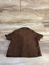 Shein Button Up Shirt Brown sz 12-18m