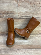 Children's Place Heart Buckle Tall Boots, Brown sz 7c