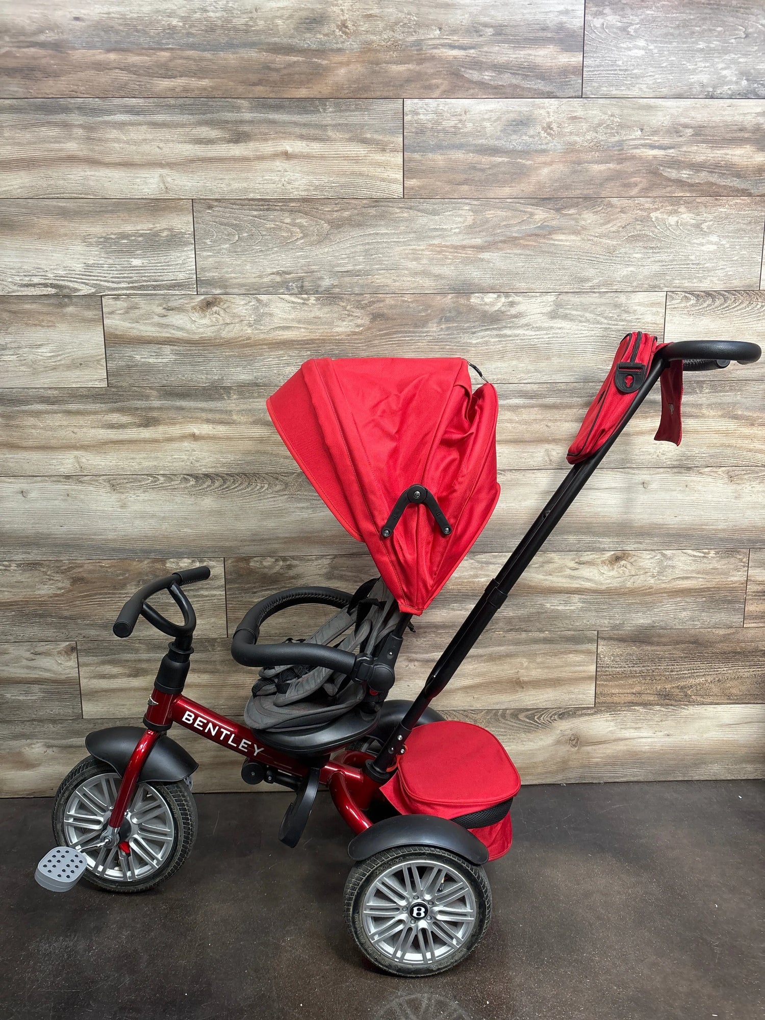 Bentley 6-in-1 Convertible Stroller Trike in Dragon Red