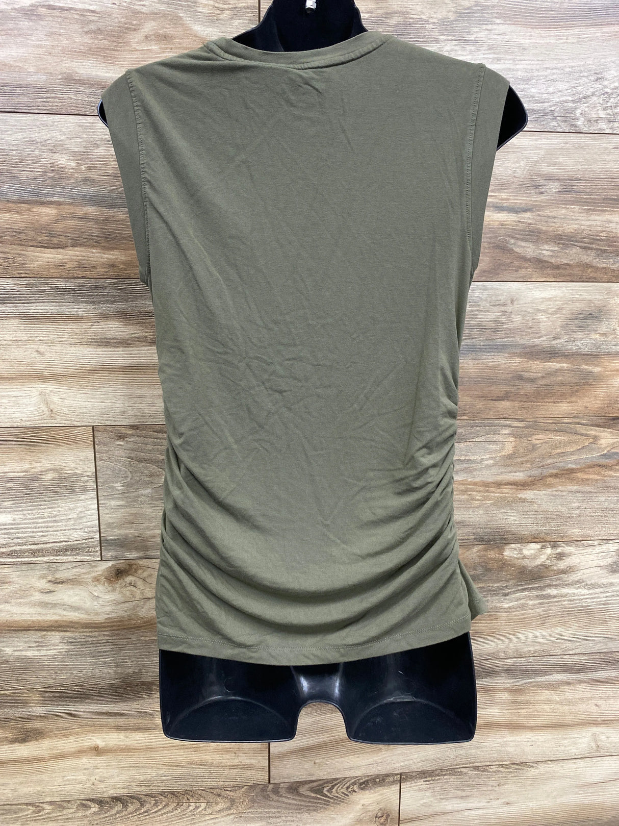 Isabel Maternity Sleeveless Shirt Olive sz Medium