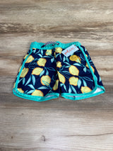 NEW Cat & Jack Lemon Print Swim Trunks Navy sz 4T