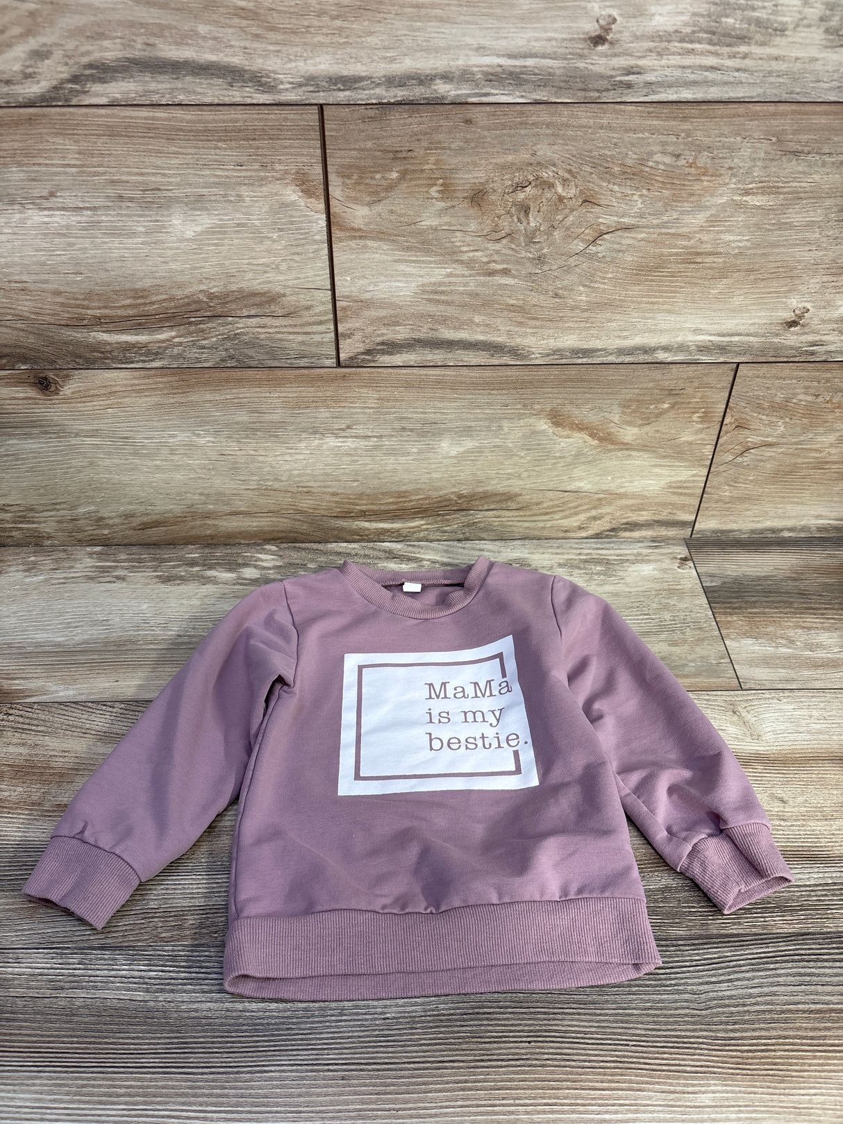 Mama Is My Bestie Sweatshirt Purple sz 3T