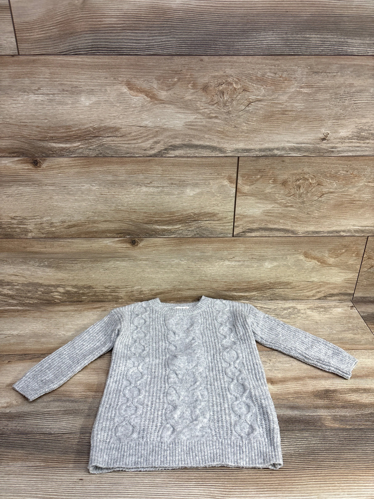 Cat & Jack Cable Knit Sweater Grey sz 12m