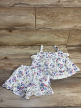 Tommy Bahama 2pc Crinkle Tank Top & Shorts Set White sz 4T