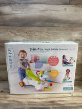 NEW Infantino 3-in-1 Sit, Walk, & Ride Unicorn