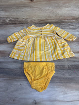 Carter's 2pc Striped Henley Striped Dress & Bloomers Yellow sz 3m - Me n Mommy To Be
