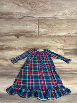 Sweet Bamboo Tartan Boho Dress Blue sz 3T