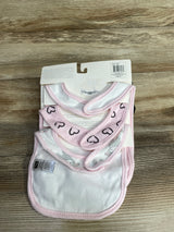 NEW Hudson Baby Socks & Bibs 5pk Set Pink sz 0-9m