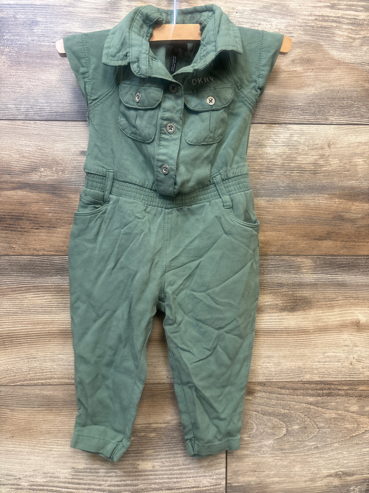 DKNY Utility Jumpsuit Green sz 12m
