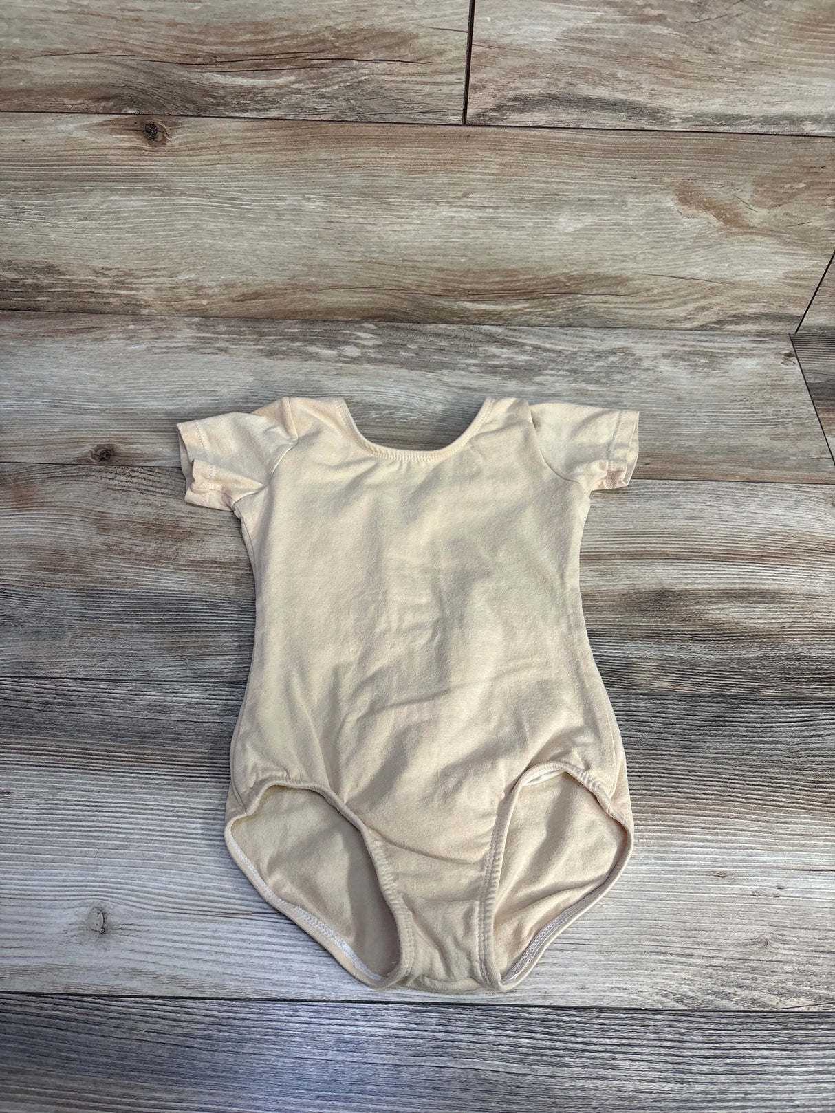 Dancina Short Sleeve Leotard Tan sz 5T
