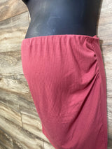 Shein Maternity Ribbed Skirt Red sz Medium