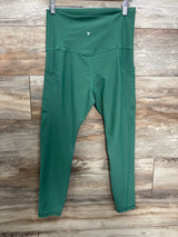 Old Navy Active Maternity Full Panel Leggings Green sz Medium