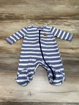 Just One You Striped Sleeper Blue/White sz 3m