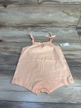 NEW Old Navy Sleeveless Tie-Knot Romper Orange sz 6-12m
