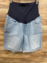 Old Navy Maternity Full Panel Denim Shorts Blue sz Medium