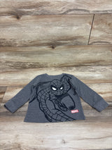 Marvel Waffle Knit Spider-Man Shirt Grey sz 3T