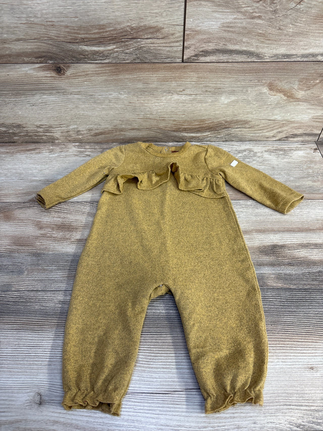 7 For All Mankind Ruffle Coverall Yellow sz 3-6m - Me n Mommy To Be