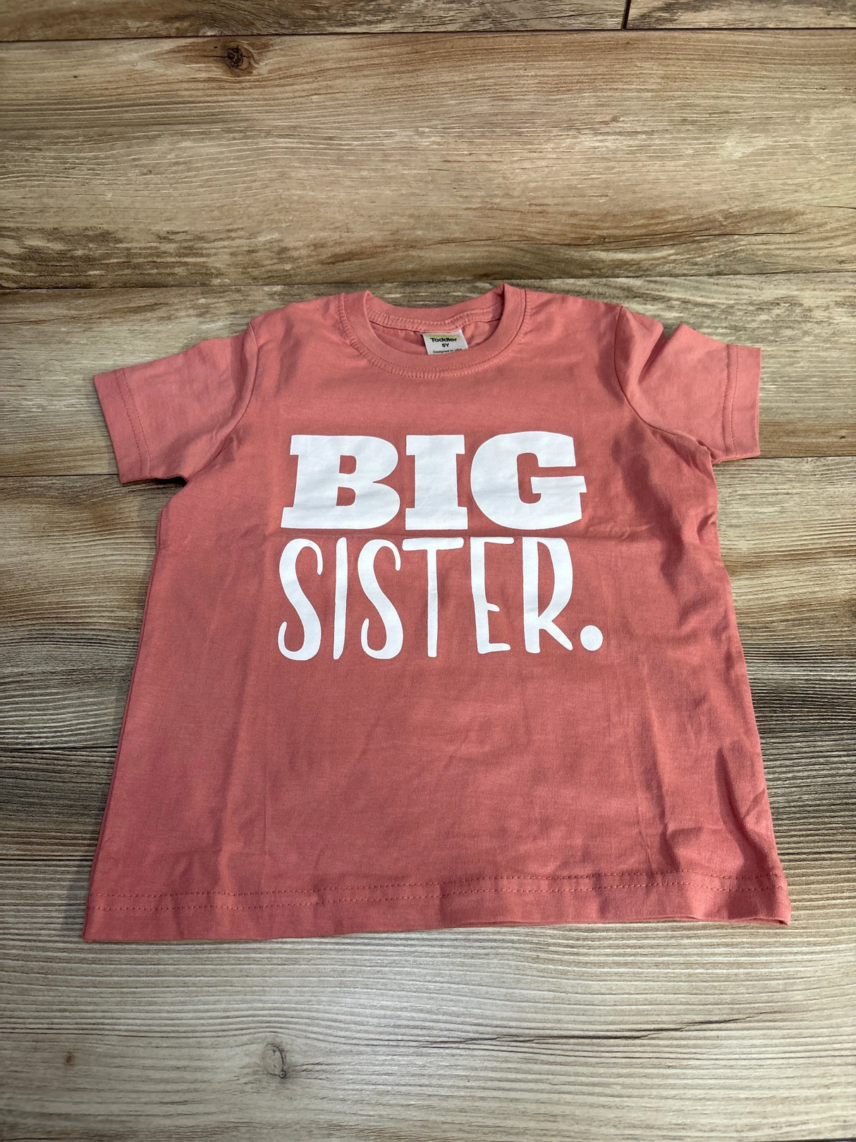 Unordinary Toddler Big Sister Shirt Pink sz 5T