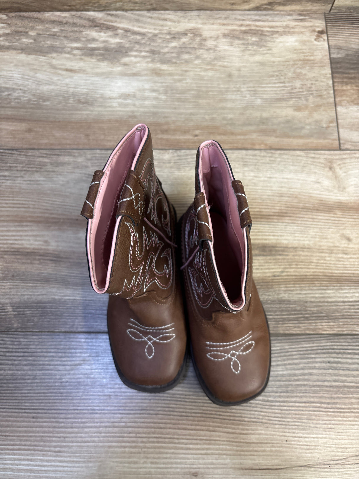 Wonder Nation Western Cowgirl Boots Brown sz 9c