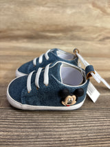 NEW Disney Baby Mickey Mouse Soft Sole Shoes Blue sz 1/2c