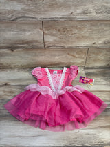 NEW Disney Princess Aurora Puff Sleeve Tutu Dress Pink sz 4T