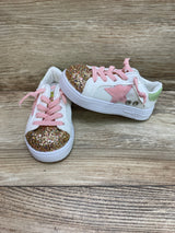 Rock Star Glam Glitter Sneakers White Sz 5c