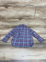 Boden Cosy Cotton Check Shirt Grey sz 3-4T