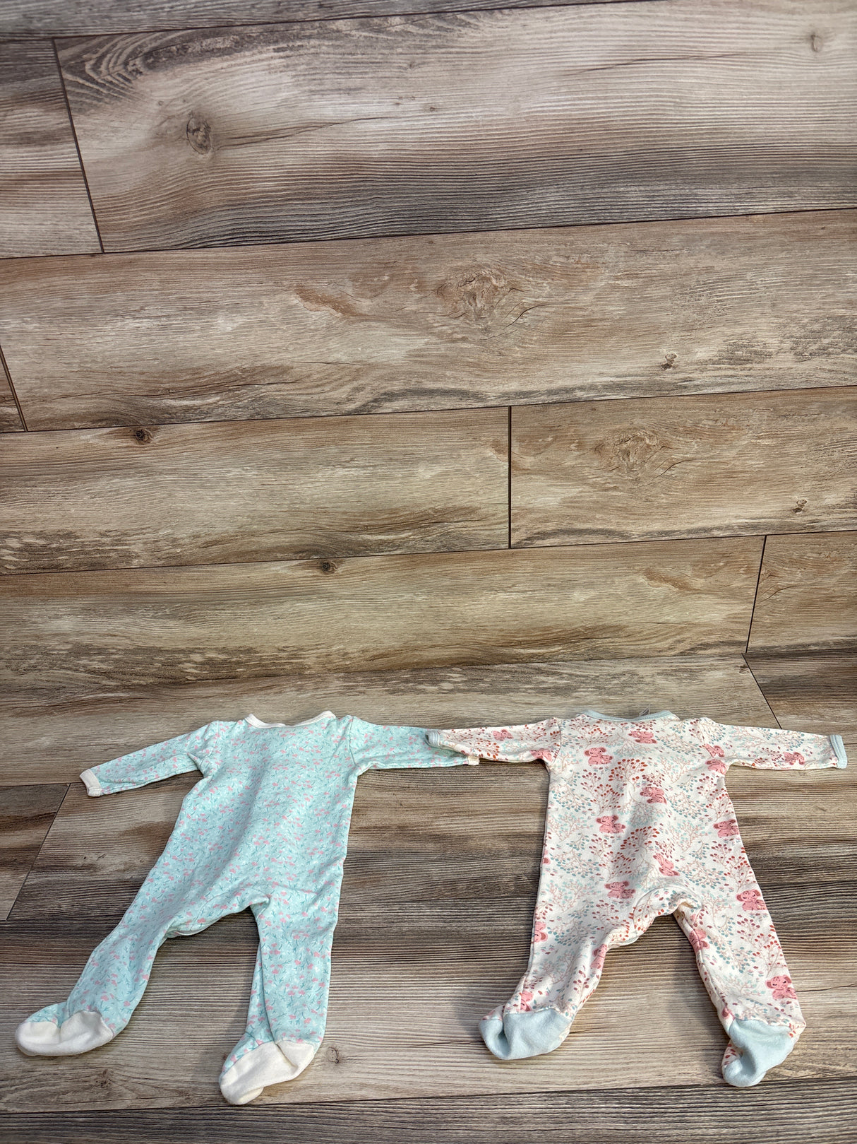 The Peanutshell 2pk Elephant & Tree Sleeper Cream sz 0-3m