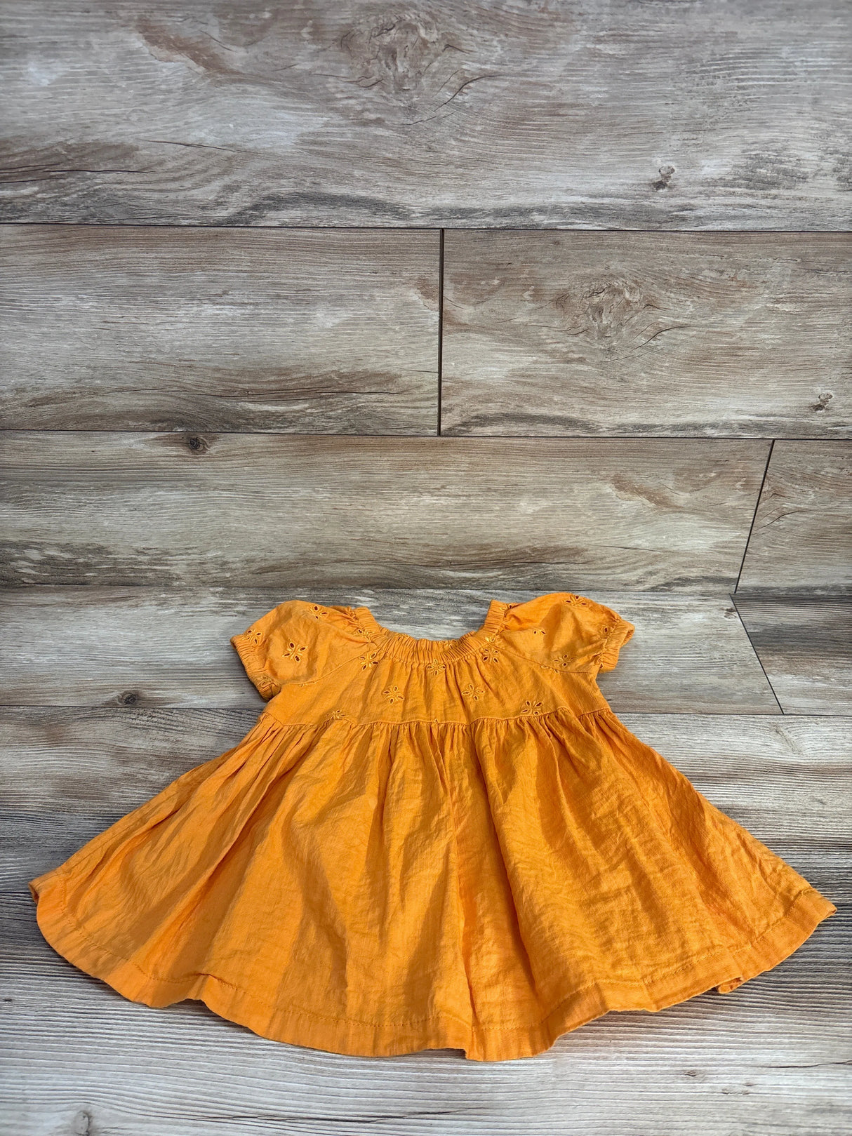 Old Navy Eyelet Trim Tunic Orange sz 18-24m