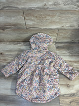 Penelope Mack Floral Fleece Lined Jacket Pink sz 3T