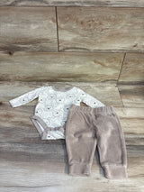 Disney Baby 2pc Winnie The Pooh Bodysuit & Pants Set Pale Yellow sz 0-3m