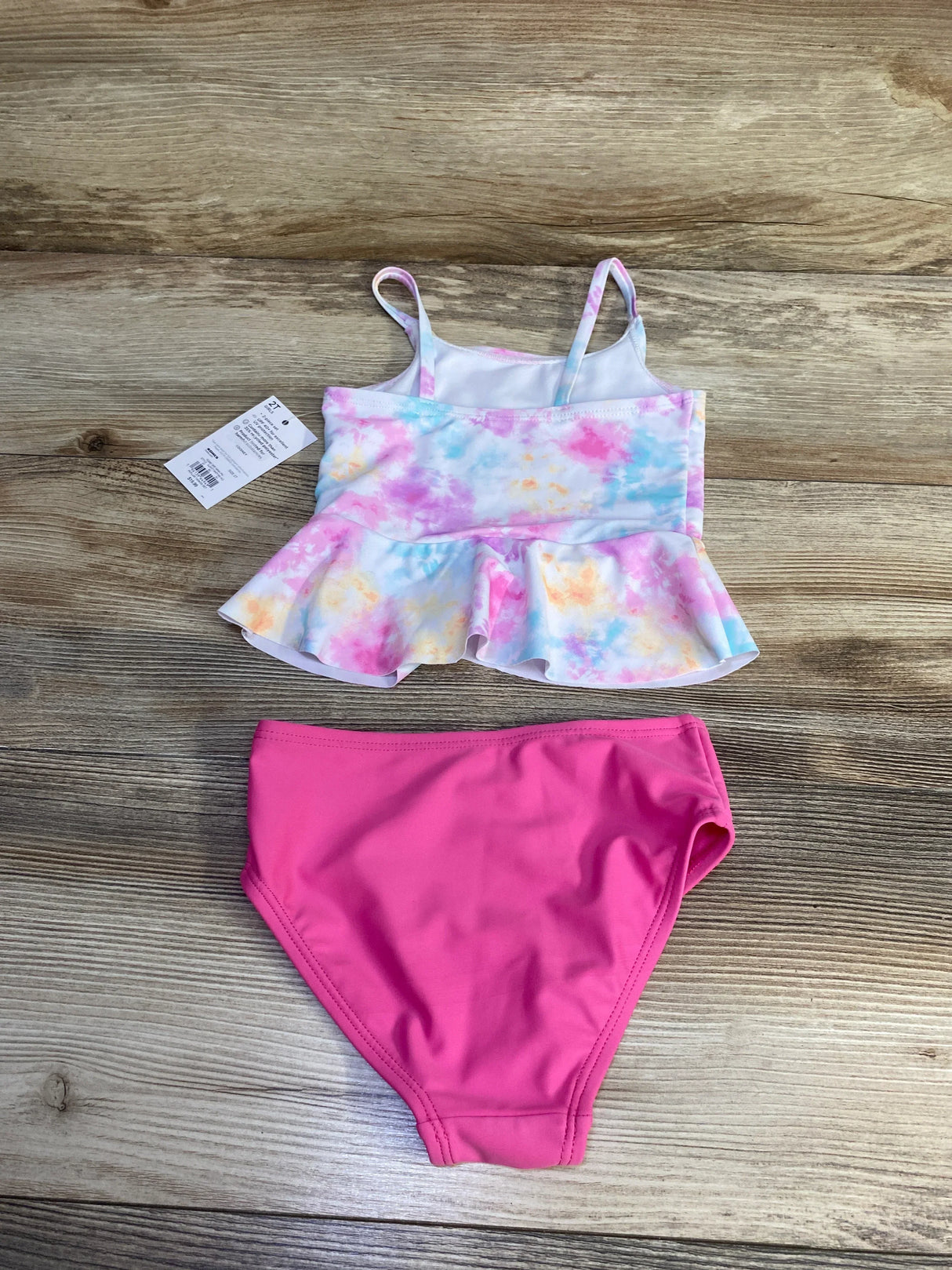 NEW Jumping Beans x Disney Minnie 2pc Surf Club Tankini & Swim Bottoms Set White sz 2T