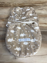 Petite L'amour Moon & Stars Swaddle Taupe sz 0-3m