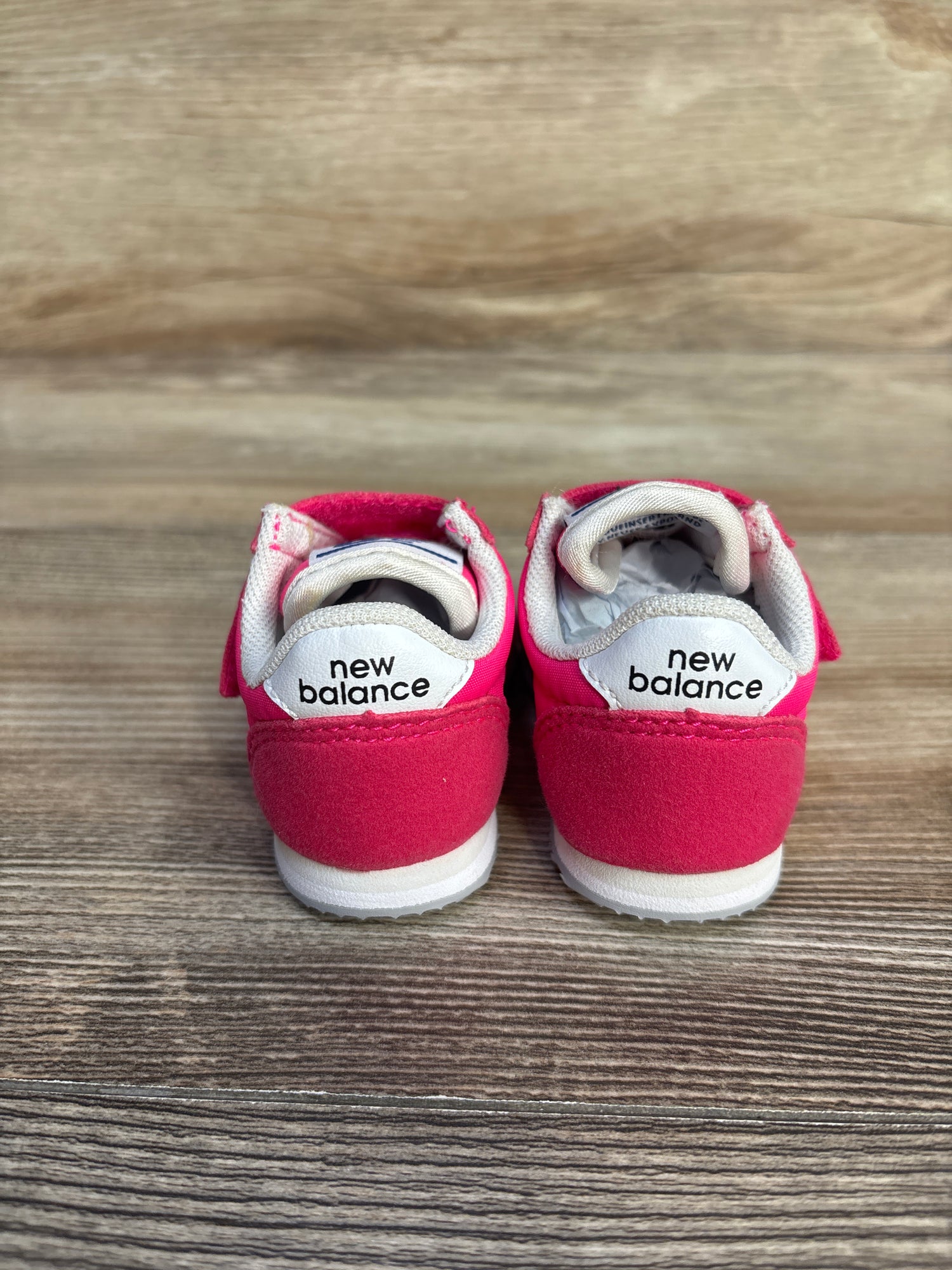 NWOT New Balance Hook & Loop Pink Sneakers sz 2c