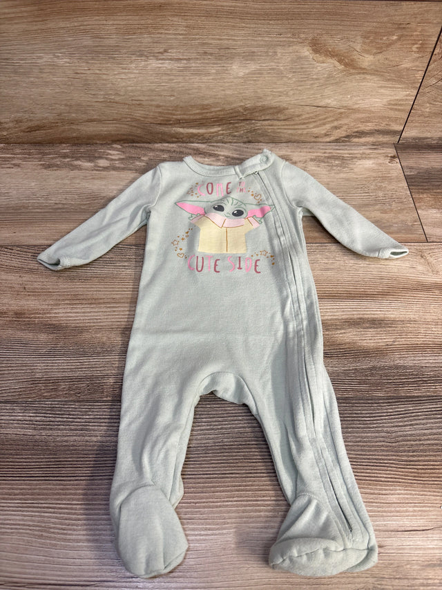 Star Wars Grogu Come To The Cute Side Sleeper Green sz 0-3m - Me n Mommy To Be