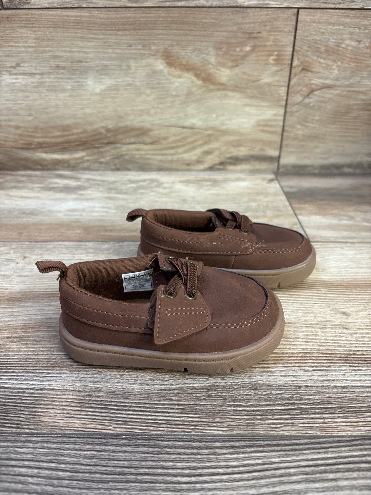 Carter's Every Step First Walker Moccasin Style Shoes Brown sz 4c
