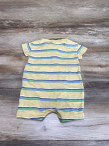 Baby Gap Polo Striped Shortie Romper Yellow sz 3-6m