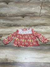 Little Lass Floral Top Pink sz 3T - Me n Mommy To Be
