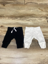 HonesBorn 2pk Pants Black/White sz Newborn