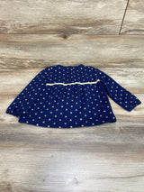 Carter's Heart Print Top Navy sz 2T