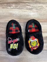 The Grinch Slippers Black sz 13c/1Y