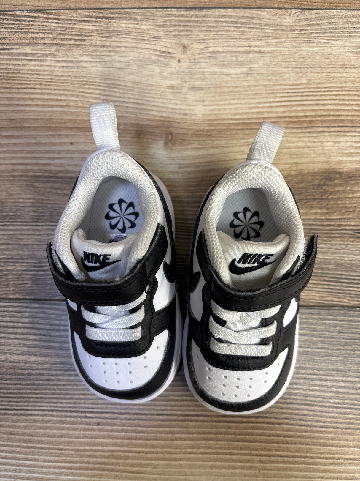 Nike Court Borough Low Recraft TD 'Black White' Sneakers sz 4c