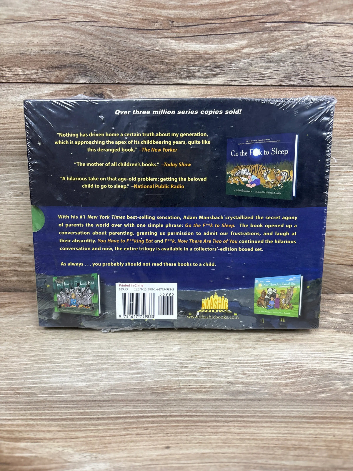 NEW The Go the F*ck to Sleep Box Set 3pk Hardcover Books