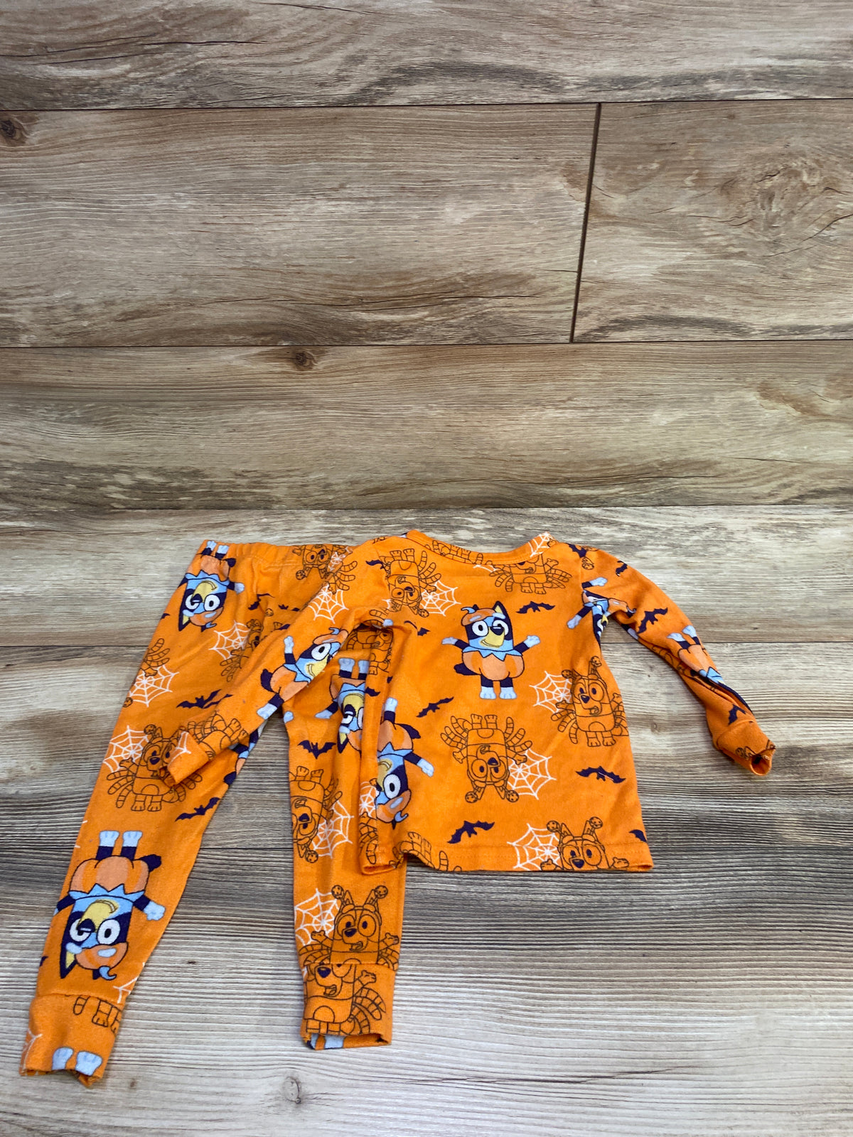 Bluey 2pc Halloween Pajama Set Orange sz 2T